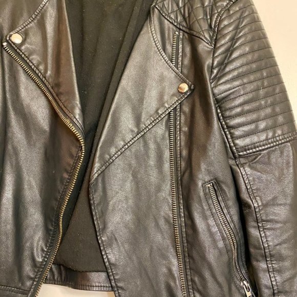 Topshop Quilted Faux Leather Jacket - Picture 4 of 6